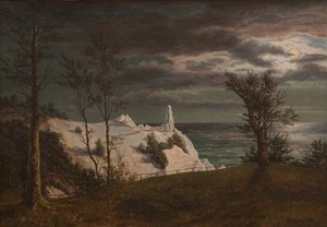 Letnia iglica na klifach wyspy Møn. Światło księżyca, 1831
