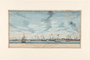 Widok na miasto Paramaribo autorstwa Frederik Jägerschiöld (signed by artist)