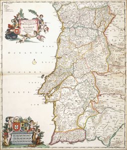 Mapa przedstawiająca Portugalię, ok.1680