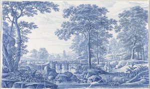 Tablica z włoskim krajobrazem Tablica z włoskim krajobrazem autorstwa Frederik van Frytom (attributed to)