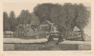 Polderhuis (oryginalny tytuł na obiekcie) autorstwa Frederik van der Harst (signed by artist)
