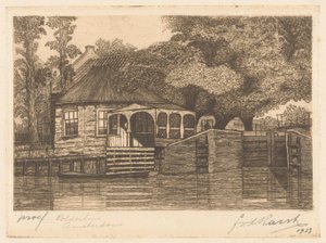 Polderhuis (oryginalny tytuł na obiekcie) autorstwa Frederik van der Harst (signed by artist)