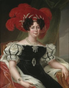Desire Clary, reine consort de Suede et Norvege - Portret Desiderii (1777-1860), królowej Szwecji i Norwegii, autorstwa Westina, Fredrica (1782-1862). olej na płótnie