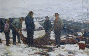 Rybacy, ok. 1900 (olej na płótnie)