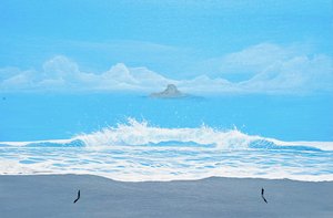 Fale na Niebieskiej Plaży autorstwa Fredrik Olsen
