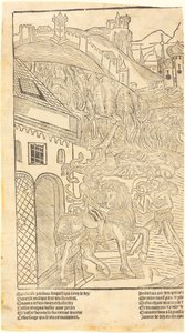 Ostrzeżenie przed graniem w kości autorstwa French 15th Century