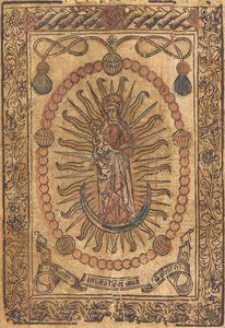 Madonna z Dzieciątkiem w różańcu autorstwa French 15th Century