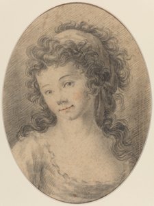 Portret dziewczyny autorstwa French 18th Century
