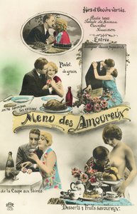 Menu dla zakochanych (kolorowe zdjęcie) autorstwa French Photographer