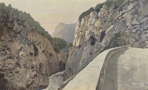 Aime, Isere Gorge, Droga z Moutiers do Aosta autorstwa French Photographer