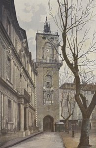 Aix, ratusz i dzwonnica autorstwa French Photographer