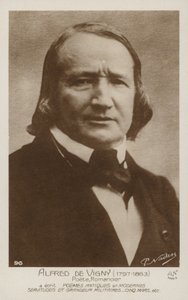 Alfred de Vigny (1797-1863), francuski poeta i powieściopisarz autorstwa French Photographer