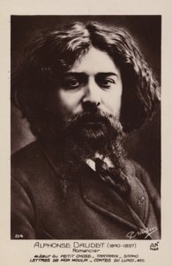 Alphonse Daudet (1840-1897), francuski powieściopisarz autorstwa French Photographer