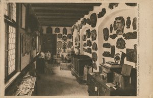 Muzeum Alzackie z ekspozycją rzeźb drewnianych. Pocztówka wysłana w 1913 roku. autorstwa French Photographer