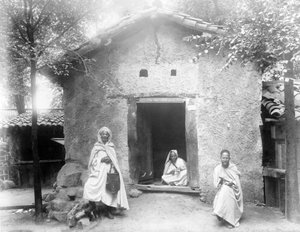 Przykład Domu Kabylego, Wystawa Paryska, 1889 autorstwa French Photographer
