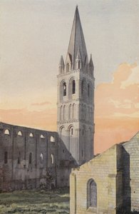 Beaulieu-les-Loches, kościół opactwa, dzwonnica NE autorstwa French Photographer