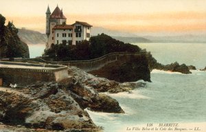 Biarritz, Willa Belsa, Cote Des Basques autorstwa French Photographer