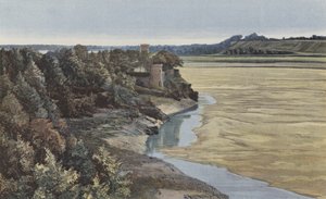 Bords De La Rance, zielony dąb autorstwa French Photographer