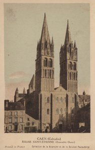 Caen, kościół św autorstwa French Photographer