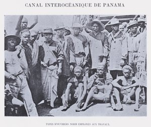 Canal Interoceanico De Panama (zdjęcie czarno-białe) autorstwa French Photographer