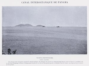 Canal Interoceanico De Panama (zdjęcie czarno-białe) autorstwa French Photographer