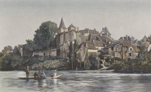 Carennac, Przegląd miasta na lewym brzegu Lotu autorstwa French Photographer