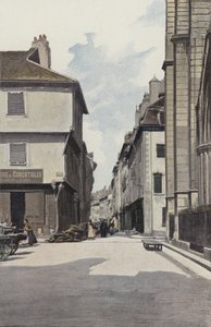 Chalon-sur-Saone, Rue aux Fevres autorstwa French Photographer