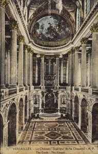 Kaplica Pałacu Wersalskiego (zdjęcie kolorowe) autorstwa French Photographer