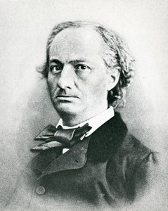 Charles Baudelaire (1821-67) (zdjęcie czarno-białe) autorstwa French Photographer