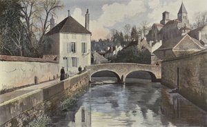 Chatillon-sur-Seine, kościół Saint-Vorles i Perthuis-au-Loup autorstwa French Photographer
