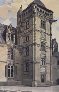 Chemaze, Chateau de Saint-Ouen, Wieża klatki schodowej autorstwa French Photographer