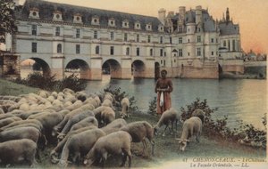 Chenonceaux, pałace, fasada wschodnia autorstwa French Photographer