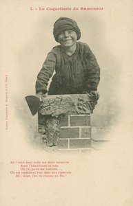 Kominiarz (zdjęcie czarno-białe) autorstwa French Photographer