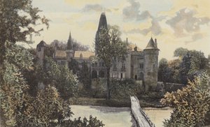 Cleron, Widok na zamek autorstwa French Photographer