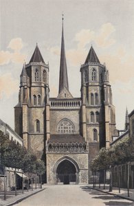Dijon, Cathedrale Saint-Benign, Fasada O autorstwa French Photographer