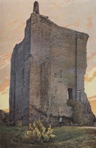 Domfront, Dungeon, widok zewnętrzny autorstwa French Photographer