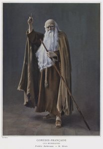 Eugene Silvain jako Frederick Barbarossa w Les Burgraves (kolorowe zdjęcie)