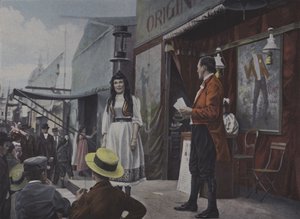 Animatorzy jarmarkowi na scenie (kolorowe zdjęcie) autorstwa French Photographer