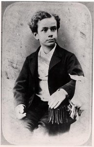 Fernand Pelloutier (1867-1901) jako dziecko (zdjęcie czarno-białe) autorstwa French Photographer