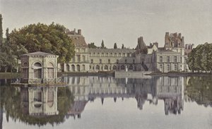 Fontainebleau, Pałac, Widok ze stawu karpiowego autorstwa French Photographer