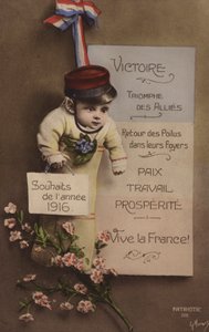 Francuska karta noworoczna, 1916 autorstwa French Photographer