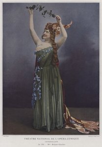 Georgette Brejean-Graviere jako wróżka w Cendrillon (kolorowe zdjęcie)