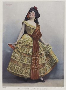 Georgette Leblanc jako Carmen, 1899 (kolorowe zdjęcie)