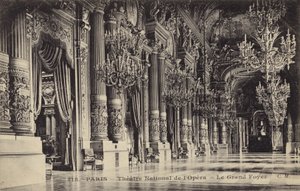 Grand foyer Teatru Narodowego de lOpera, Paryż autorstwa French Photographer