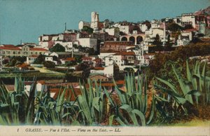 Grasse: widok na wschód (kolorowe zdjęcie) autorstwa French Photographer