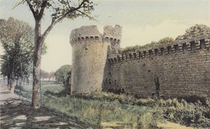 Guerande, mury obronne i wieża Gaudinais autorstwa French Photographer