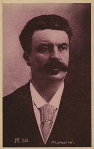 Guy de Maupassant (1850-1893), francuski pisarz opowiadań, powieściopisarz i poeta autorstwa French Photographer