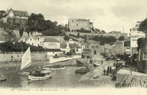 Port, Dinard (zdjęcie czarno-białe) autorstwa French Photographer