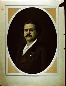 chochlik. Lemercier & Co. portret mężczyzny (zdjęcie w sepii) autorstwa French Photographer
