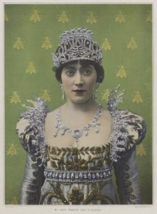 Jane Hading jako Josephine w Plus que Reine (kolorowe zdjęcie)